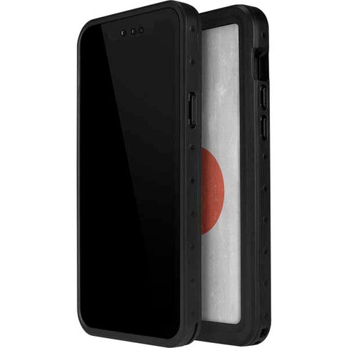 Japanese Flag Distressed iPhone 14 Pro Waterproof Case